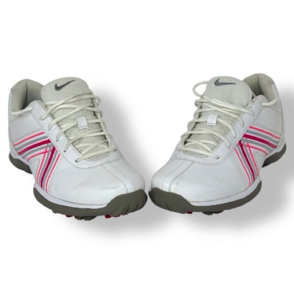 Nike Delight Golf Shoes Women's 7.5 Sneakers White Lace-Up Athletic 549583-103